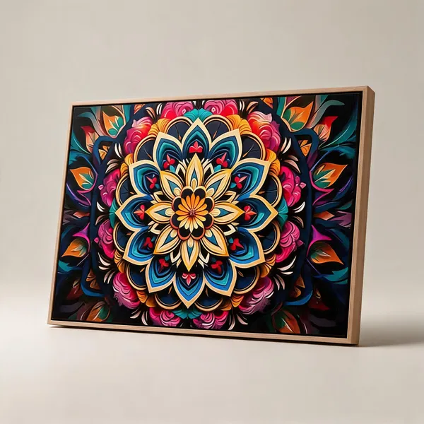 Mandala_Canvas_Painting_With_Frame