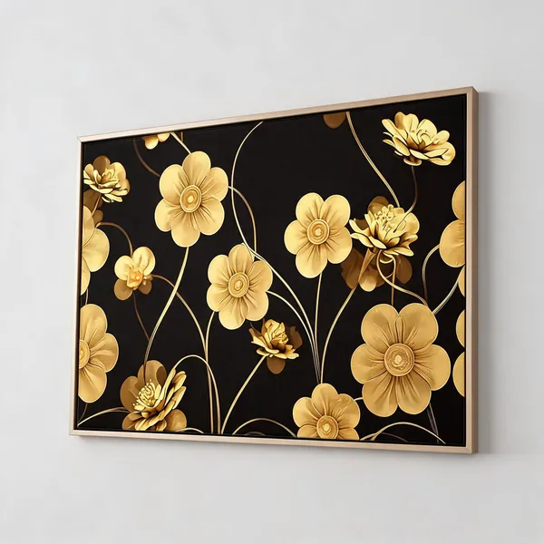 Framed_Canvas_Flower_Painting