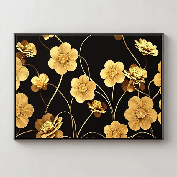Framed_Canvas_Flower_Painting