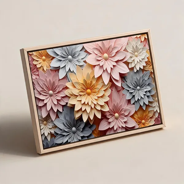 Framed_Canvas_Flower_Painting