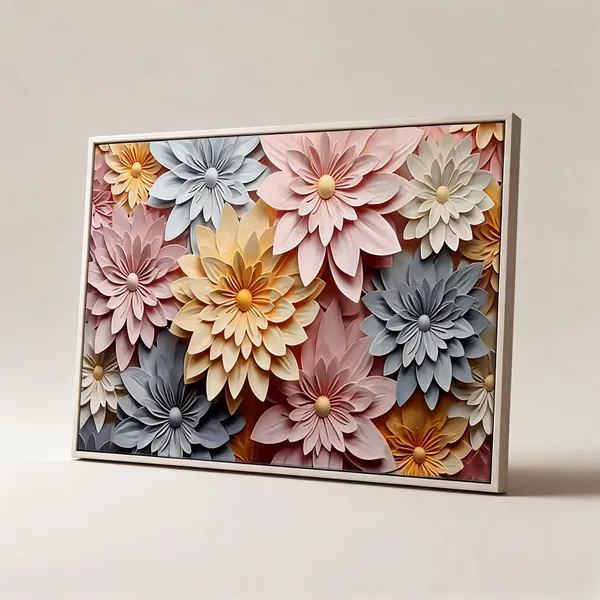Framed_Canvas_Flower_Painting