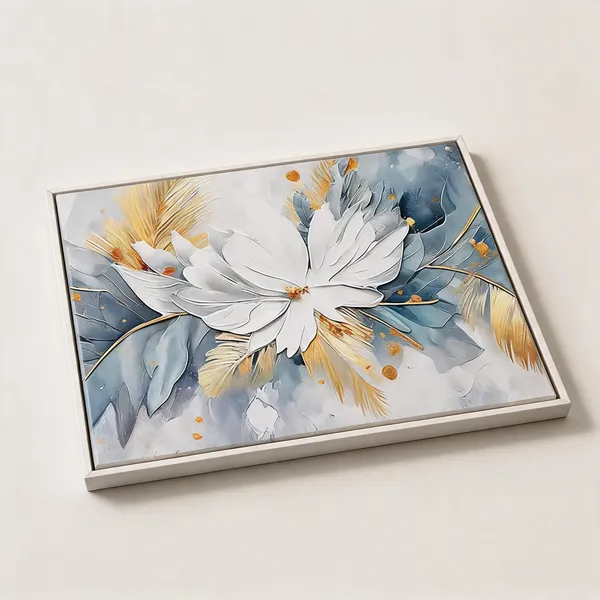 Framed_Canvas_Flower_Painting