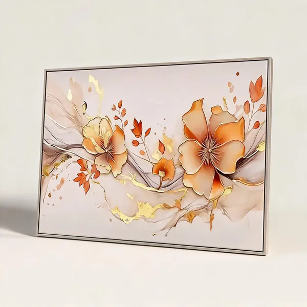 Framed_Canvas_Flower_Painting