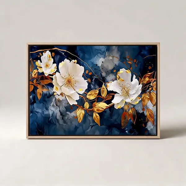 Framed_Canvas_Flower_Painting