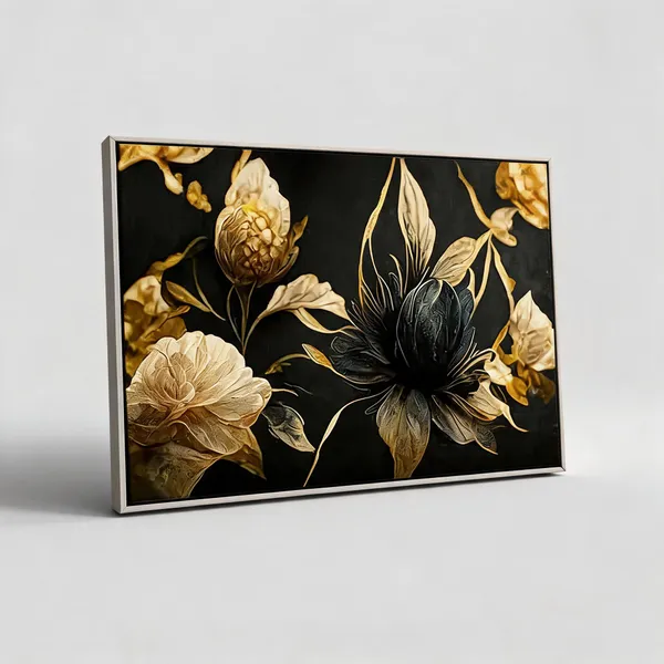 Framed_Canvas_Flower_Painting
