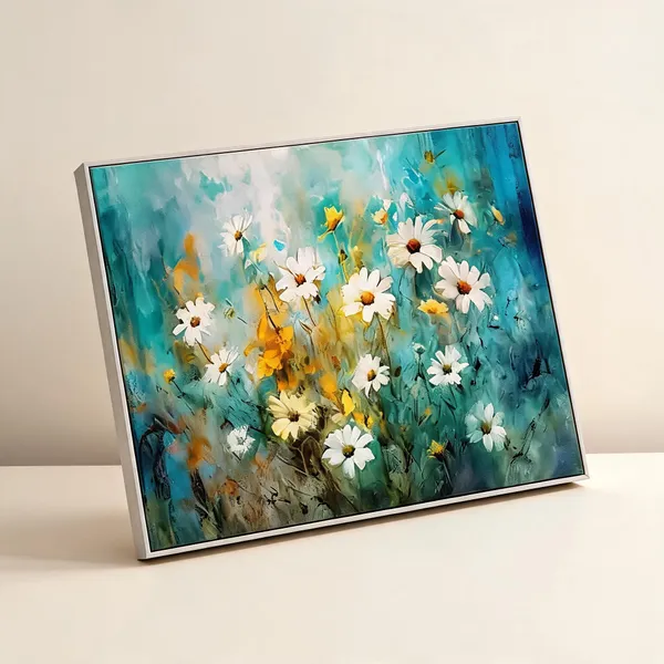 Framed_Canvas_Flower_Painting