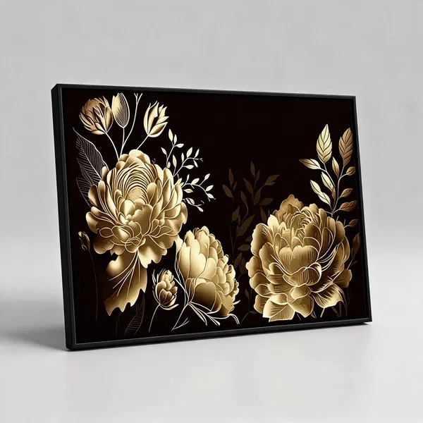 Framed_Canvas_Flower_Painting