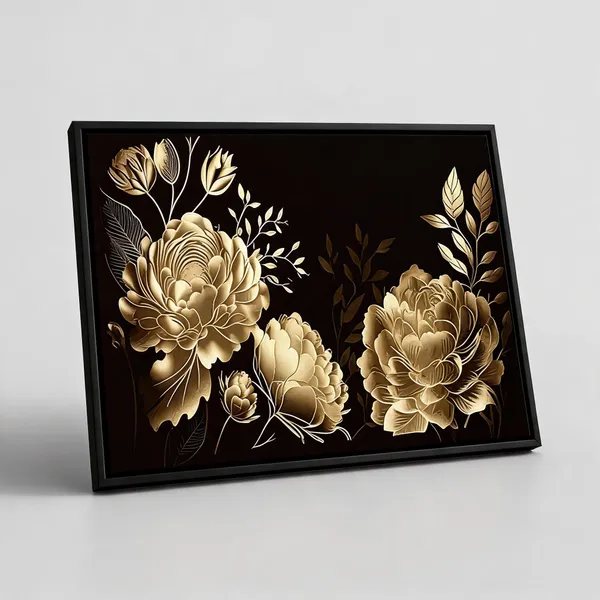 Framed_Canvas_Flower_Painting