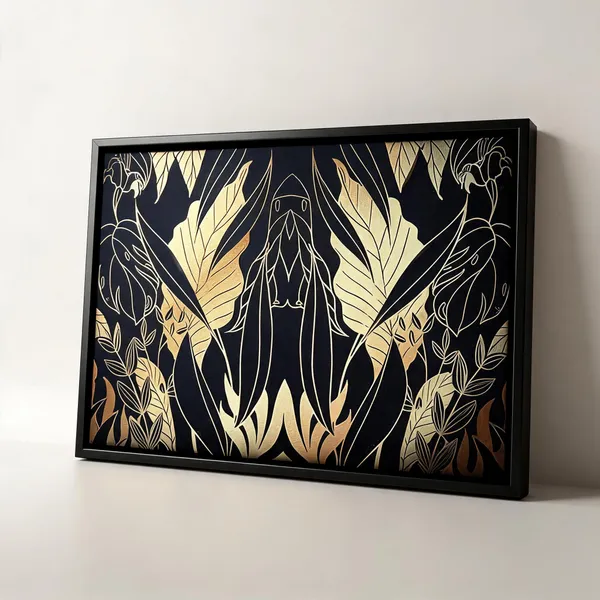 Framed_Canvas_Flower_Painting