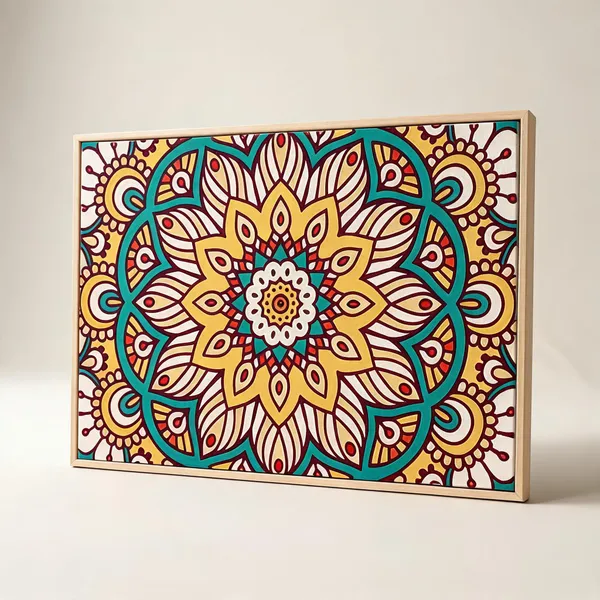Mandala_Canvas_Painting_With_Frame