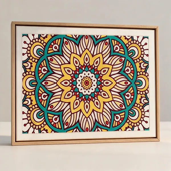 Mandala_Canvas_Painting_With_Frame