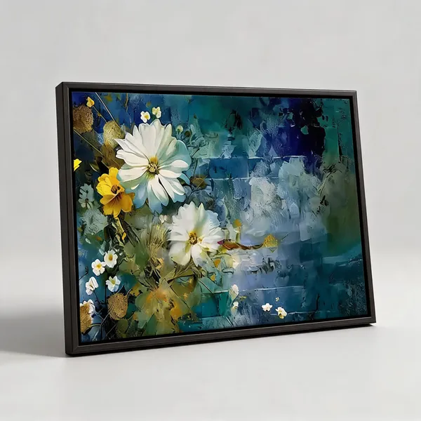 Framed_Canvas_Flower_Painting