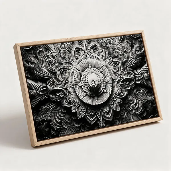 Mandala_Canvas_Painting_With_Frame