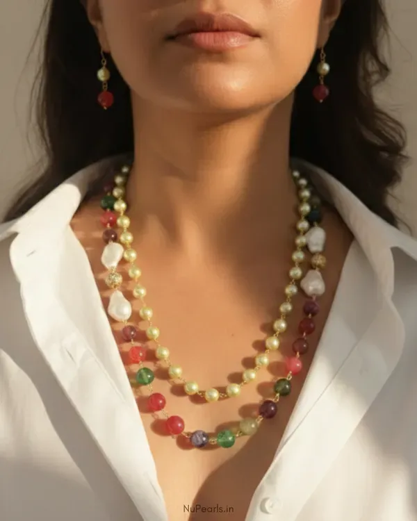 Multi_Ashni_Double_Layered_Mala_With_Shell_Pearls_For_Women