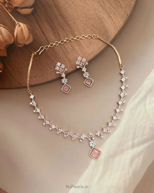 Pink_Viti_Necklace_18k_Rose_Gold_Plated_Cz_Studded_Jewellery_Set_For_Wome