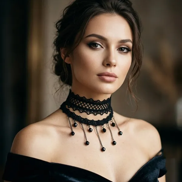 Midnight_Lace_Choker_NECKLACE_Combo