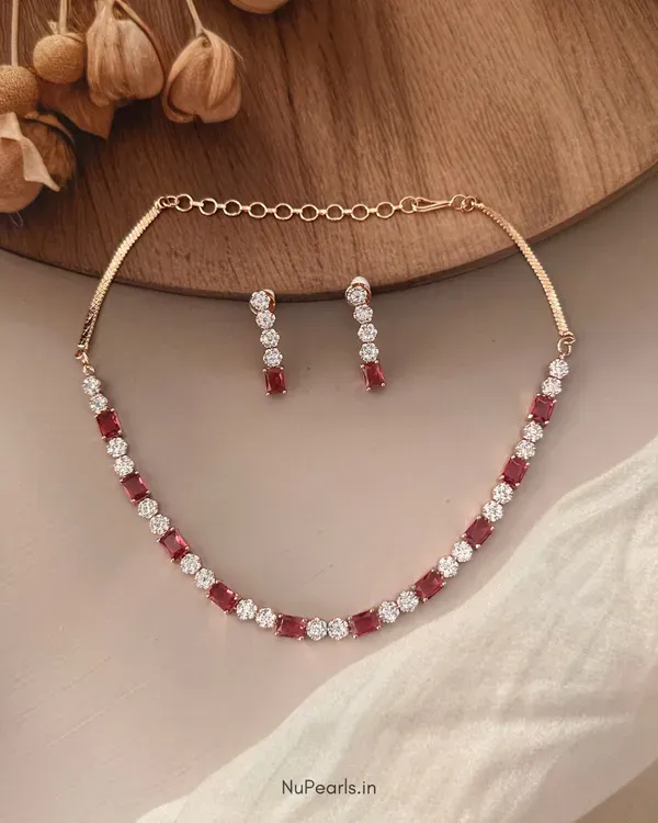 Red_Peya_Necklace_18k_Rose_Gold_Plated_Cz_Studded_Jewellery_For_Women