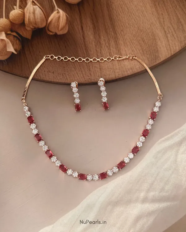 Red_Peya_Necklace_18k_Rose_Gold_Plated_Cz_Studded_Jewellery_For_Women