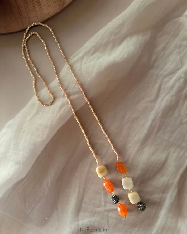 Ira_Peach_Orange_Tie_Necklace
