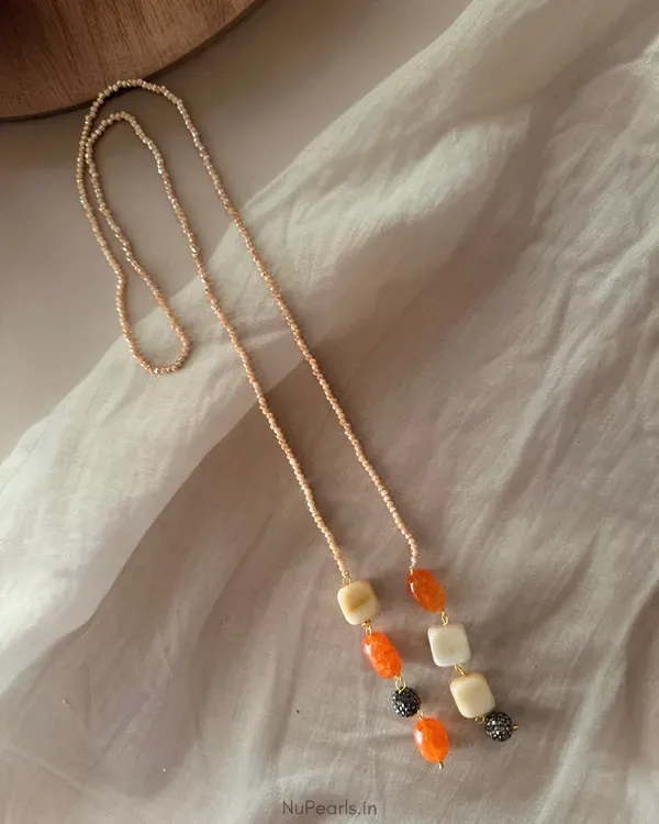 Ira_Peach_Orange_Tie_Necklace