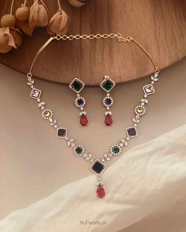 Multi_Jannat_Necklace_18k_Rose_Gold_Plated_Cz_Studded_Jewellery_Set_For_W