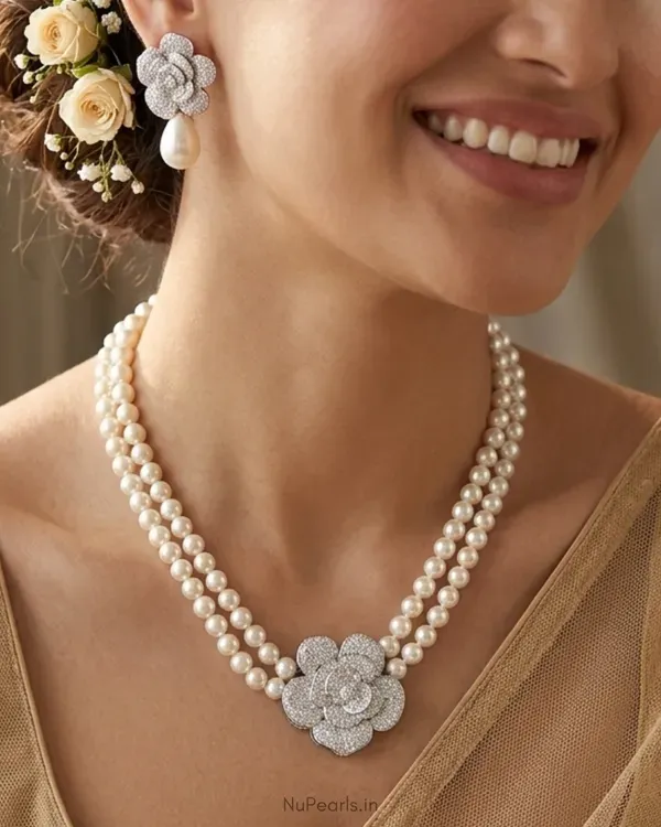 Silver_Cara_Ad_Pearl_Necklace_With_Ad_Back_Clasp_Earrings_Rhodium_Plate