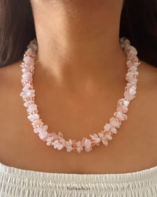 Rose_Quartz_Paris_Uncut_Stone_Cluster_Mala_With_Crystals_For_Women_Pink