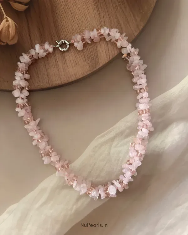 Rose_Quartz_Paris_Uncut_Stone_Cluster_Mala_With_Crystals_For_Women_Pink