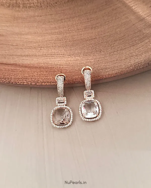 White_Aria_Ad_Stone_Drop_Earrings_18k_Rose_Gold_Plated_Party_Earrings