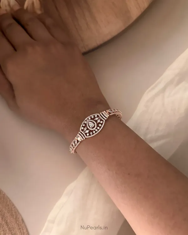 Rose_Gold_Vanie_Cz_Adjustable_Bracelet_For_Women