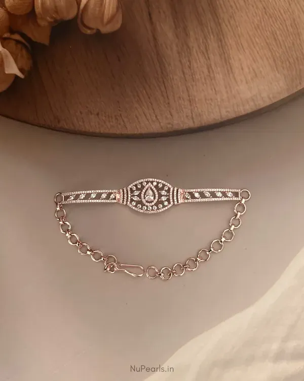 Rose_Gold_Vanie_Cz_Adjustable_Bracelet_For_Women