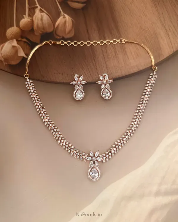 White_Eira_Necklace_18k_Rose_Gold_Plated_Cz_Studded_Jewellery_Set_For_Wom