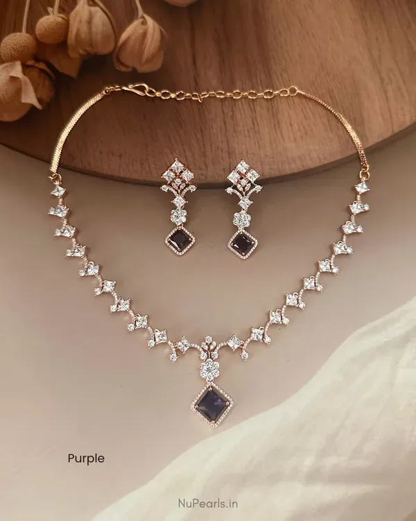 Purple_Viti_Necklace_18k_Rose_Gold_Plated_Cz_Studded_Jewellery_Set_For_Wo_More