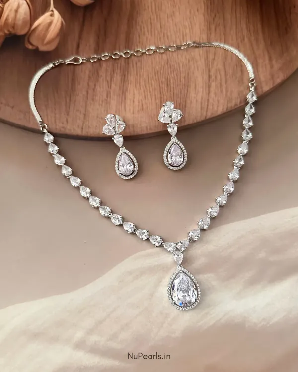 White_Ella_Tear_Drop_Cz_Stone_Rhodium_Necklace