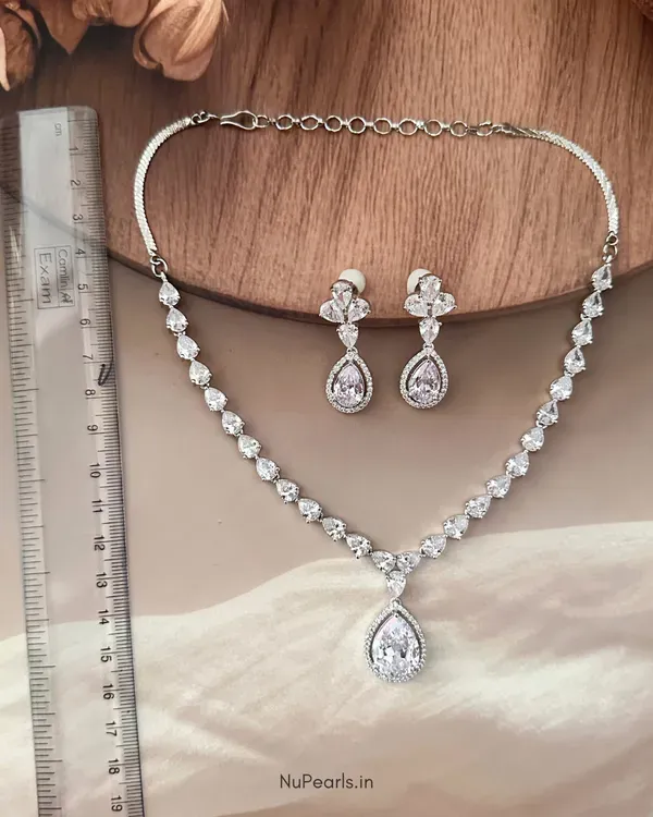 White_Ella_Tear_Drop_Cz_Stone_Rhodium_Necklace