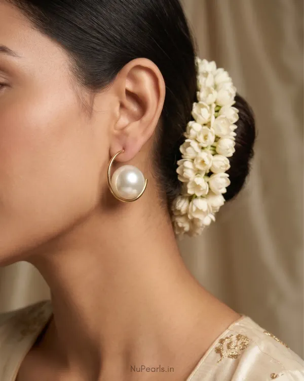 White_Oversized_Pearl_Hoop_Nola_Earrings_Modern_Party_Earrings