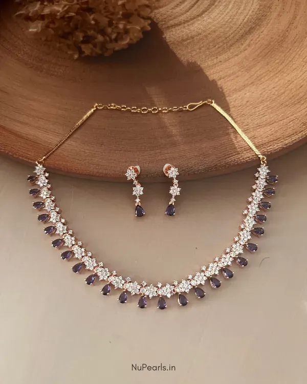 Purple_Ujas_Necklace_18k_Rose_Gold_Plated_Cz_Studded_Jewellery_Set_For_Wo