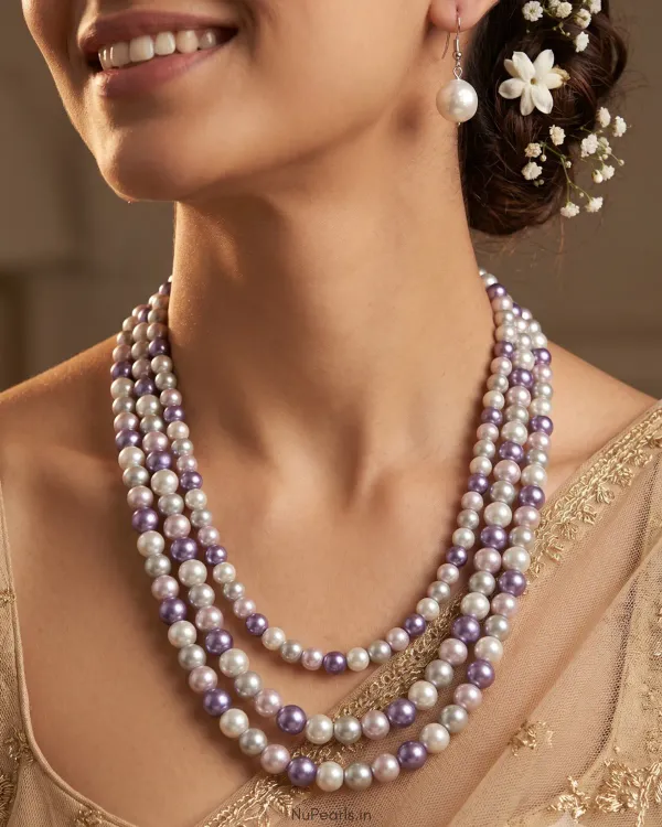 Purple_Silver_Aesha_3_Layered_Pearl_Mala_Necklace_With_Earrings_For_Women