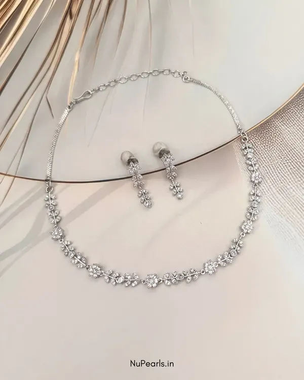 Rosa_Silver_Floral_Necklace_With_Cz_Stone_18k_Gold_Plated_Necklace_Set_Fo