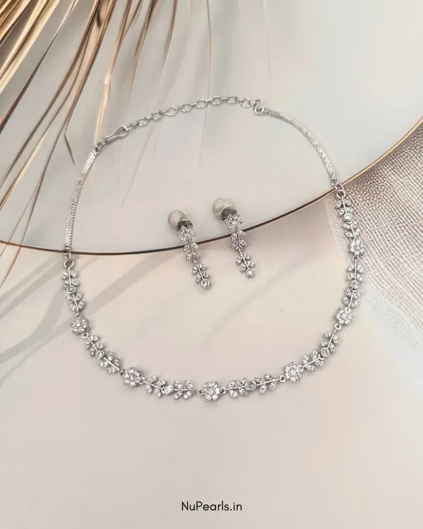 Rosa_Silver_Floral_Necklace_With_Cz_Stone_18k_Gold_Plated_Necklace_Set_Fo