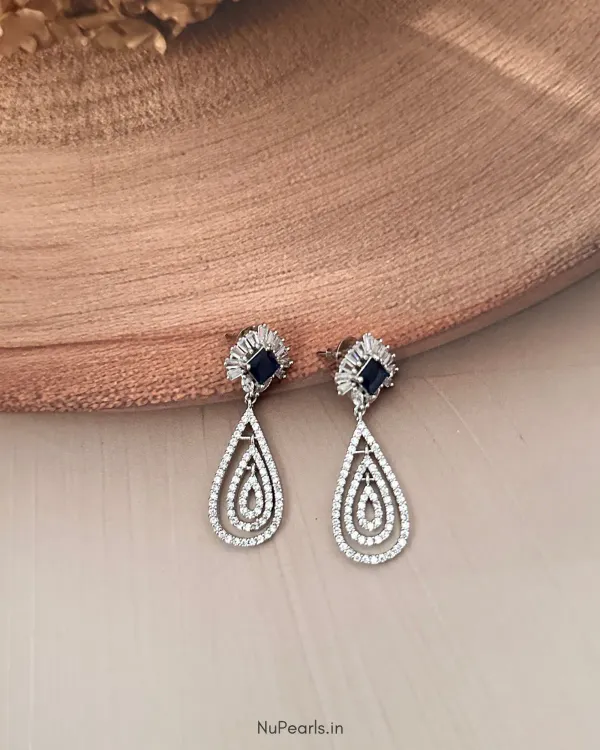 Dark_Blue_Maya_Cz_Stone_Rhodium_Dangler_Earrings