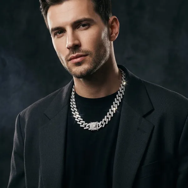 Silver-Tone_Iced_Cuban_Link_Chain_Necklace_for_Men