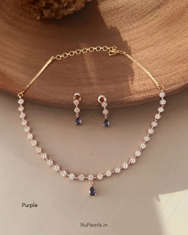 Purple_Lili_Necklace_18k_Rose_Gold_Plated_Cz_Studded_Jewellery_Set_For_Wo