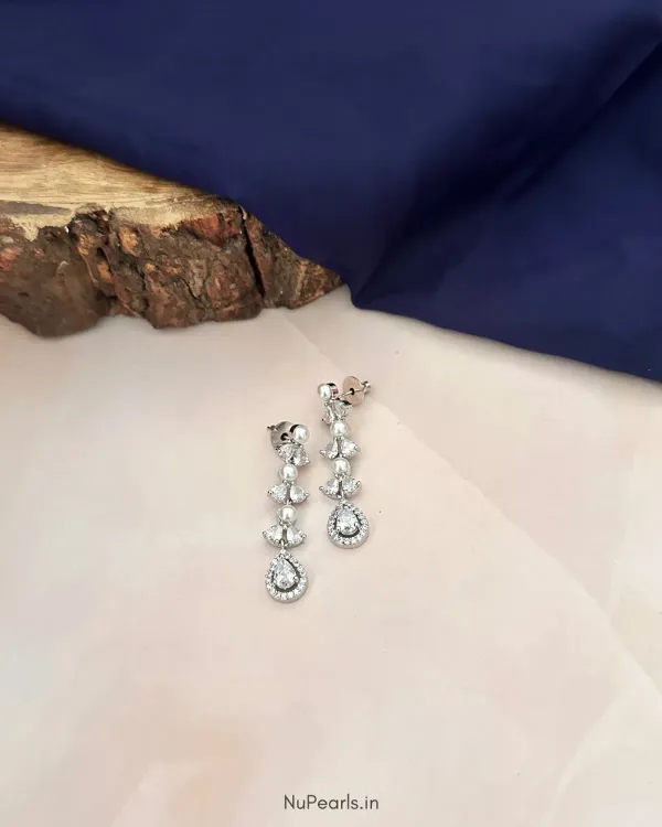 White_Ivy_Cz_Stone_Pearl_Rhodium_Dangler_Earrings_For_Women