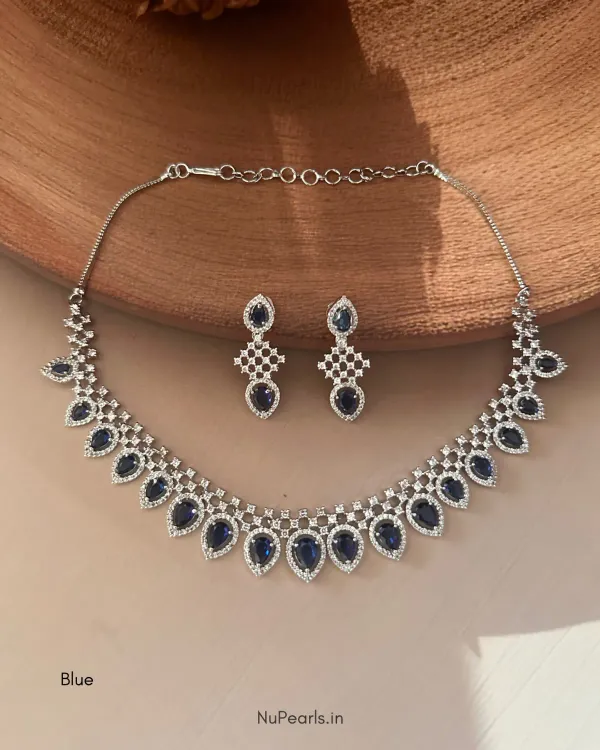 Dark_Blue_Pahel_Necklace_Rhodium_Plated_Cz_Studded_Jewellery_Set_For_Wome