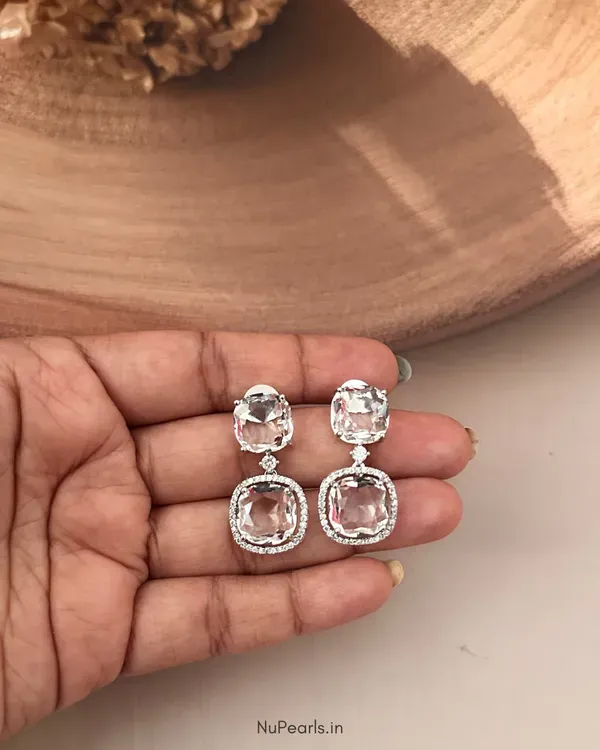 White_Lucy_Doublet_Cz_Stone_Rhodium_Earrings