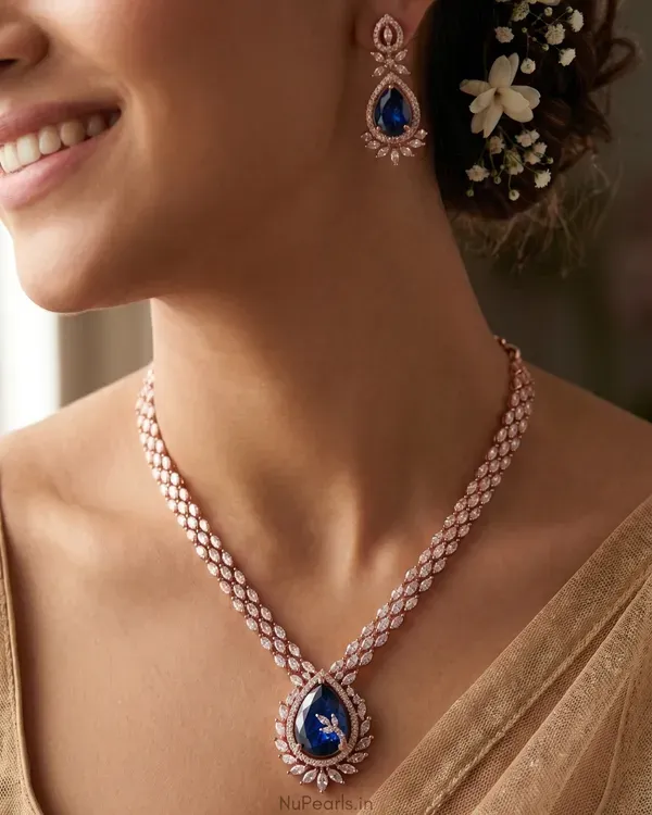 Sapphire_Blue_Kyra_Ad_Stone_18k_Rose_Gold_Plated_Drop_Necklace_For_Women
