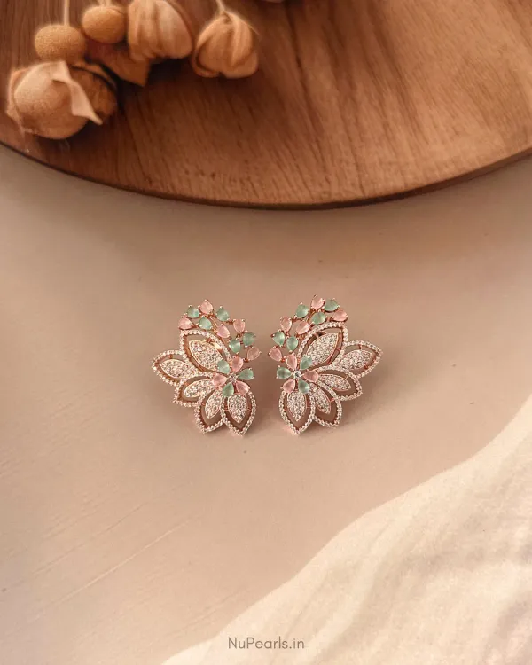 Mint_Green_Pink_Anna_Ad_Stone_Studs_18k_Rose_Gold_Plated_Earrings_For_Women
