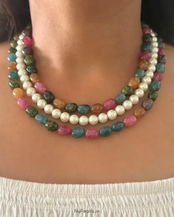 Multicolor_Sophia_Pearl_Stone_3_Layer_Necklace_For_Women