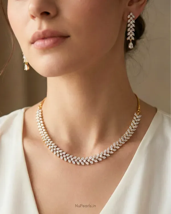 Gold_Silver_Naaz_Necklace_18k_Gold_Rhodium_Plated_Cz_Studded_Jewellery_Se